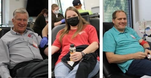 employees giving blood in salt lake city
