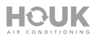 Houk Air Conditioning logo with circular arrows integrated into the design.