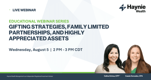 Live webinar on gifting strategies and partnerships with Celina Ochoa and Cassie Gonzalez, August 5, 2-3 PM CDT.
